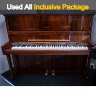 Used Lippman Polished Cut Mahogany 120 Upright Piano - All Inclusive Premium Package (SN:649300) Used Lippman Polished Cut Mahogany 120 Upright Piano - All Inclusive Premium Package (SN:649300)